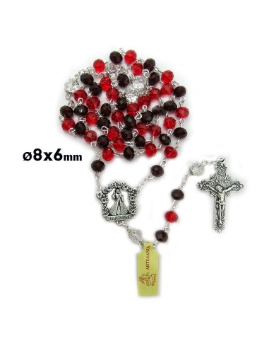 Rosario Cristal Tallado 8X6cm Divina...