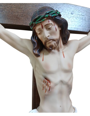 Crucifijo Madera Con Cristo 41cm En...