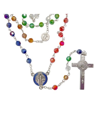 Rosario Cristal Tallado Misionero 6Mm...