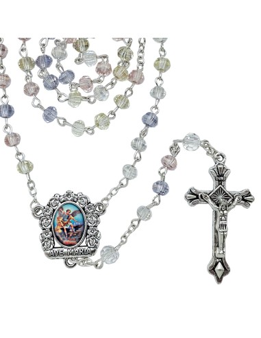 Rosario Cristal Tallado 6Mm Colores...