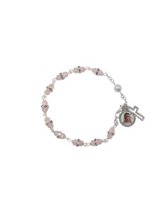 Pulsera Cristal Rosa 4mm...
