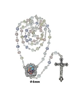 Rosario Cristal Tallado 6Mm...