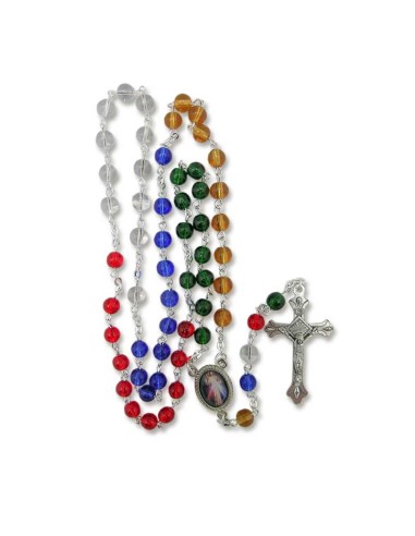 Rosario Cristal Liso 6Mm Verde Con...