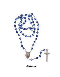 Rosario Cristal Liso 6Mm...