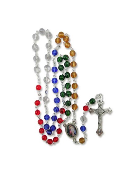 Rosario Cristal Liso 6Mm Misionero