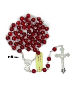 Rosario Cristal Liso 6Mm...