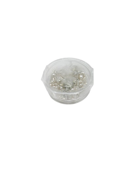 Rosario Cristal 4Mm Imitacion Perla Primera Comunion En Caja