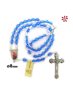 Rosario Cristal Liso 8Mm...
