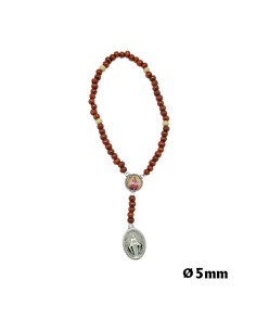 Rosario Madera Elastico 5mm...