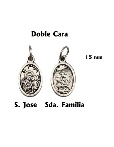 Medalla Metal Ovalada San Jose Y...