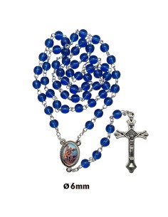 Rosario Cristal Liso 6Mm...
