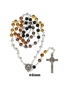 Rosario madera olivo oval...