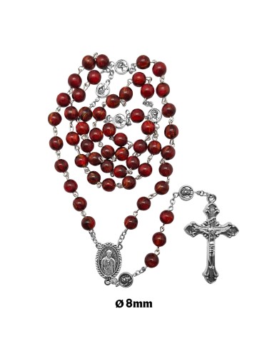 Rosario Cristal Liso 8Mm San Carlo...