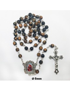Rosario Cristal Liso 6Mm...