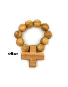 Decena Madera Olivo 8mm...