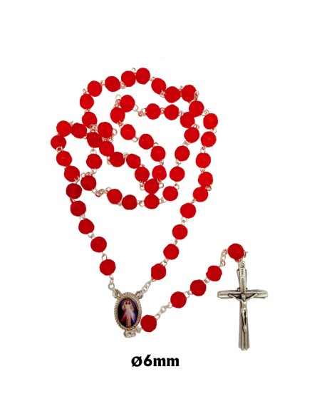 Rosario Goma Perfumada 6mm Rojo
