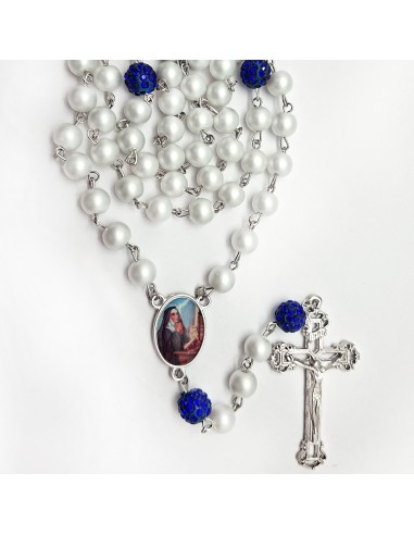 Rosario Cristal perla 8Mm Con Paters...