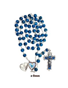 Rosario Cristal Liso 8mm...