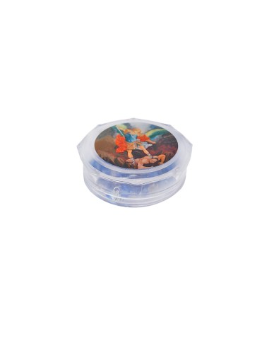 Rosario Cristal Tallado 6Mm Azul Via...