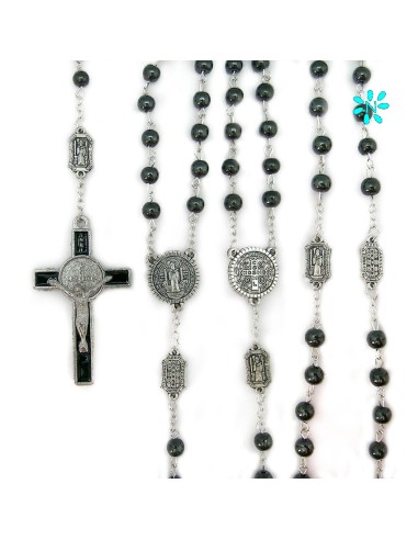 Rosario Ematite San Benito 6Mm Paters...