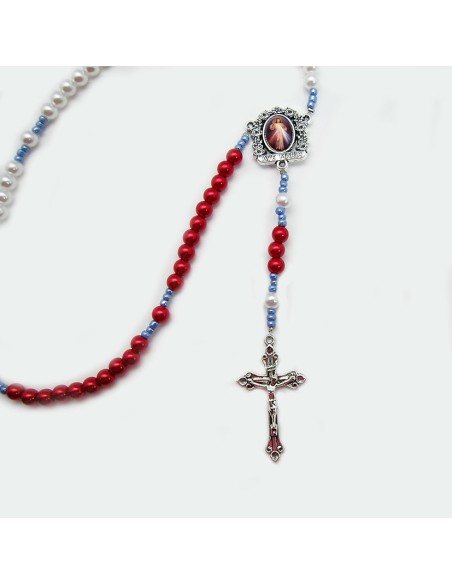 Rosario Collar Plastico Para Personalizar Tres Tonos