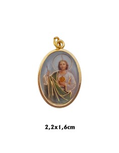 Medalla Metal Dorada Oval...