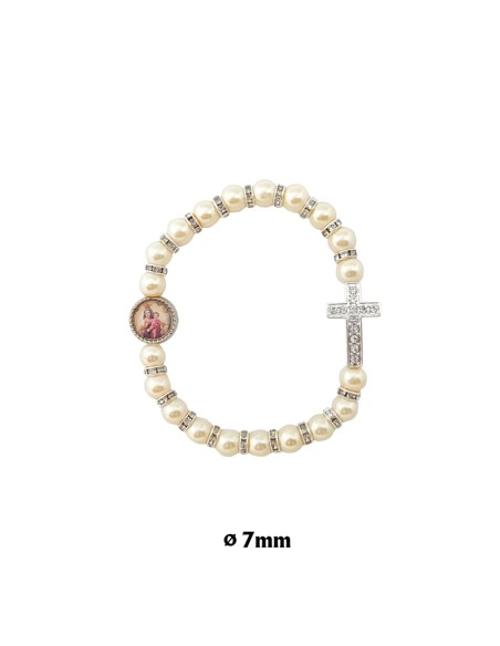 Santa Barbara Res 20Cm Pj15 Base Redonda Dorada Con Nombre