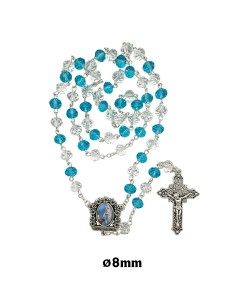 Rosario Cristal Oval 8X6mm...