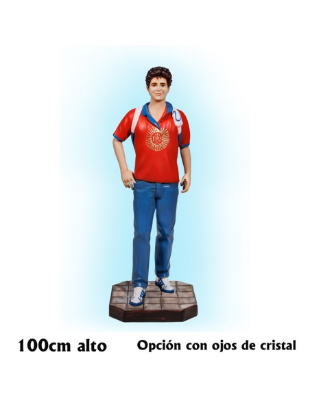 Cruz San Benito Acero 40X25mm Con Cadena De Acero