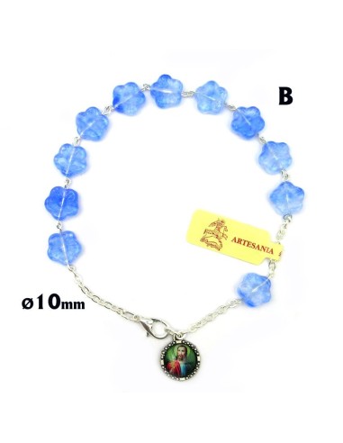 Brazalete Flor Cristal 10Mm Fin