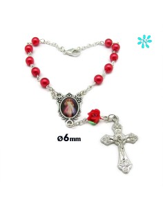 Decena Plastico 6mm Rojo...
