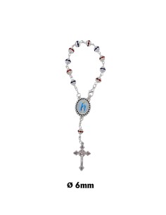 Decena Cristal Rojo Y Azul...