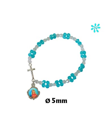 Pulsera Elastica Celeste Forma...