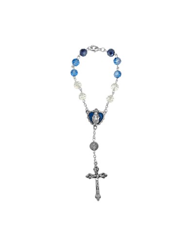 Decena Cristal Tallado Virgen...