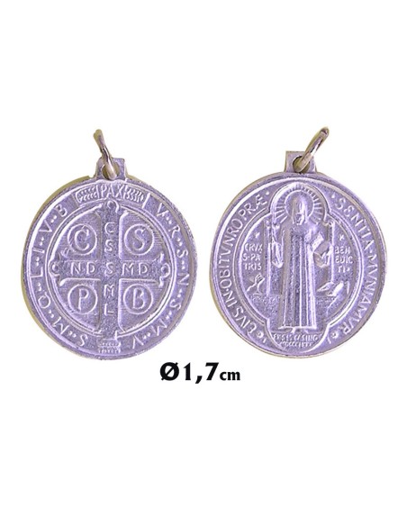 Medalla San Benito 17Mm Aluminio