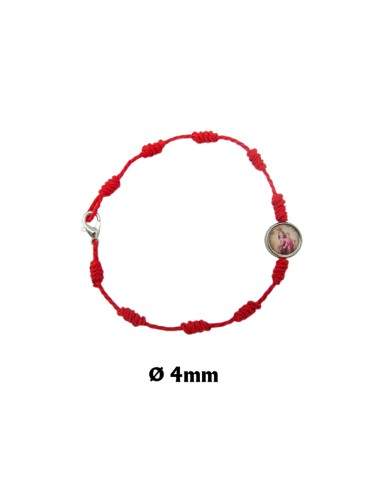 Brazalete Del Peregrino Rojo Cuerda...