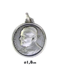 Medalla Plata 18mm Papa...