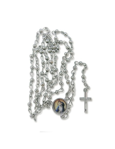 Rosario Metal 3mm En Caja Corazon...