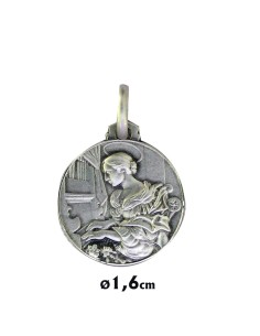 Medalla Plata 16mm Santa...
