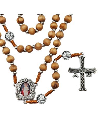 Rosario Madera Y Cuerda Virgen...