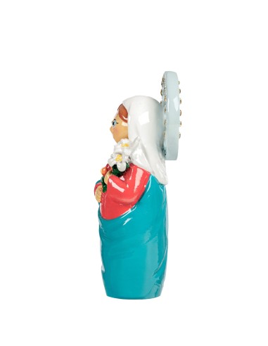 Medalla Virgen Milagrosa 10mm metal plateada