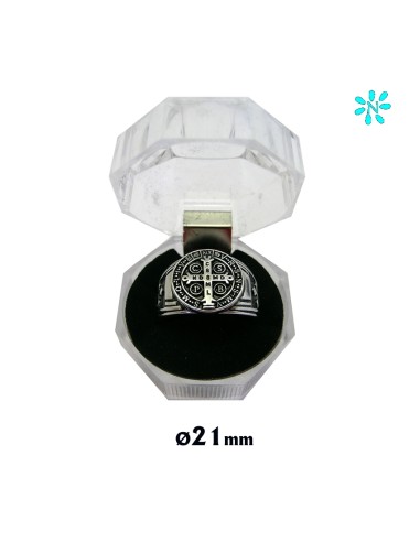 Anillo Dedo San Benito 21mm Con Caja