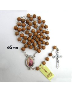 Rosario Madera Redondo 5Mm...