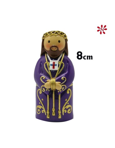 Rosario Collar Madera Cilindro 6Mm Con Cruz Y Medalla San Benito