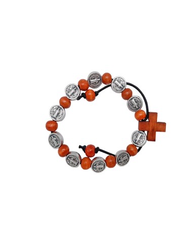 Brazalete San Benito Madera 6Mm Elastico
