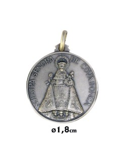 Medalla Plata 18mm Virgen...