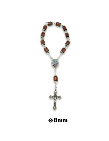 Rosario Goma Perfumada 6Mm Azul Celeste