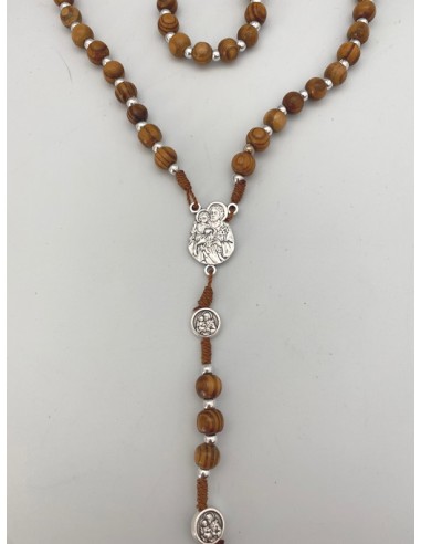 Rosario Madera 7Mm San Jose Y Sagrada...