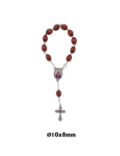 Decena Madera Oval 8X10mm...