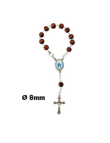 Decena Madera Liso 8Mm Marron Claro...